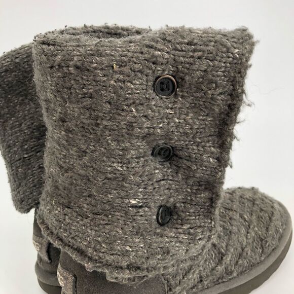 UGG Lattice Cardy Boots in Charcoal Grey Boots Size Womens 7 - Picture 6 of 10